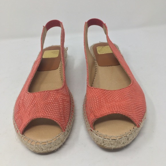 Kanna Women’s 39 Peep Toe Espadrille SlingBack - Picture 3 of 8
